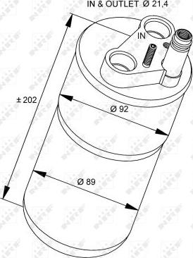 NRF 33322 - Szárító, klímaberendezés www.parts5.com