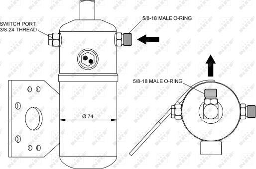 NRF 33291 - Kuivain, ilmastointilaite www.parts5.com