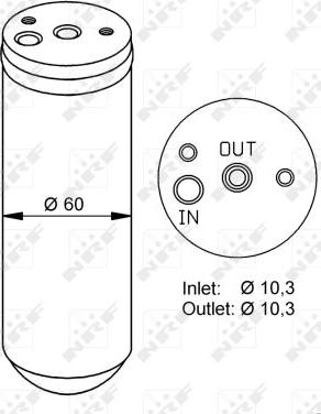 NRF 33293 - Dryer, air conditioning www.parts5.com