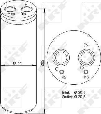 NRF 33205 - Dryer, air conditioning www.parts5.com