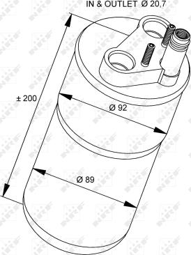 NRF 33216 - Filtre déshydratant, climatisation www.parts5.com