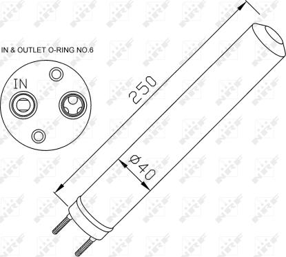 NRF 33286 - Dryer, air conditioning www.parts5.com