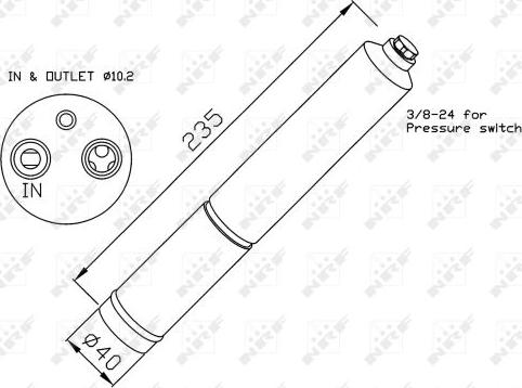 NRF 33224 - Dryer, air conditioning www.parts5.com