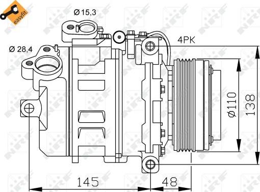 NRF 32465 - Compressor, air conditioning parts5.com