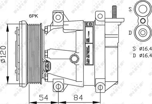 NRF 32484G - Kompresor, klimtatska naprava www.parts5.com