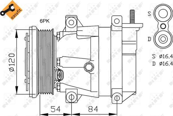 NRF 32484 - Kompresor, klimtatska naprava www.parts5.com