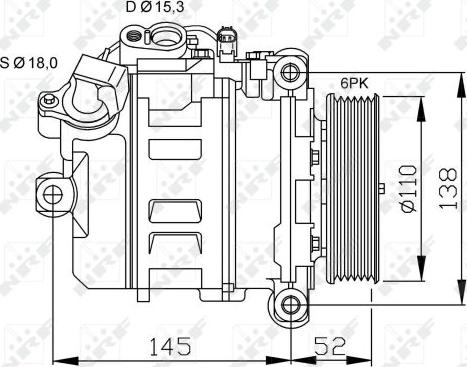 NRF 32435 - Kompressori, ilmastointilaite www.parts5.com