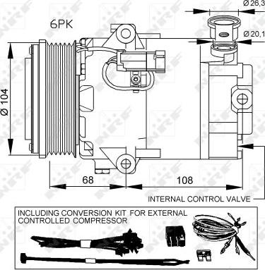 NRF 32428 - Kompresor, klimtatska naprava www.parts5.com