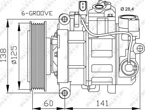 NRF 32512 - Compresor, climatizare www.parts5.com