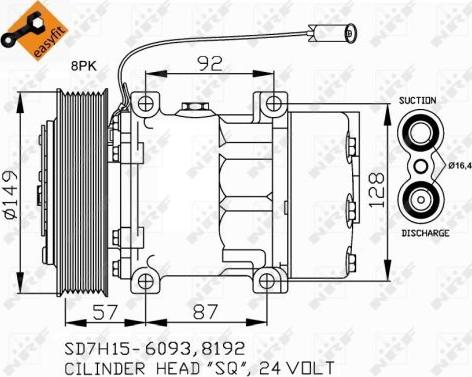 NRF 32699 - Kompresor, klimatyzacja www.parts5.com