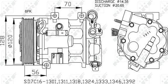 NRF 32682 - Compresor, climatizare www.parts5.com