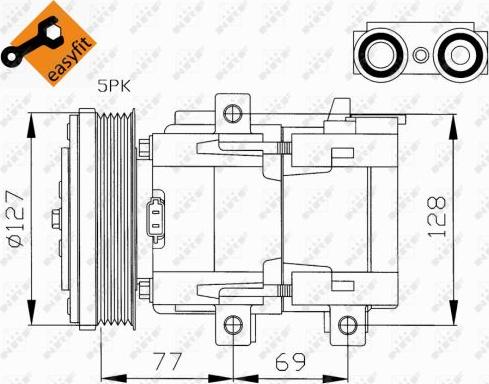 NRF 32061 - Kompresor, klimtatska naprava www.parts5.com