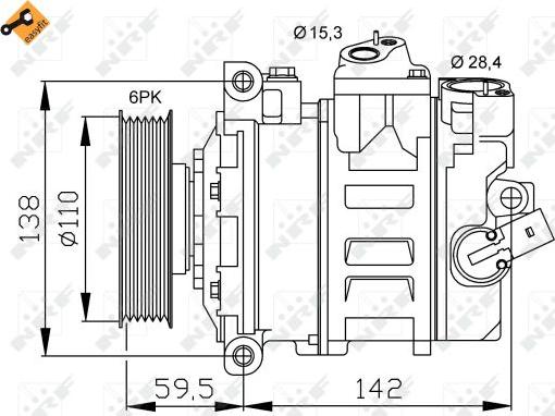 NRF 32146 - Kompressori, ilmastointilaite www.parts5.com