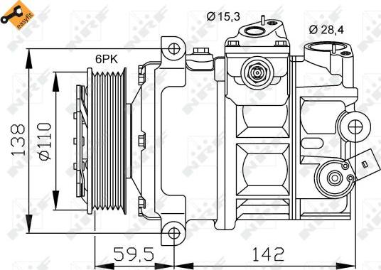 NRF 32147 - Kompresszor, klíma www.parts5.com