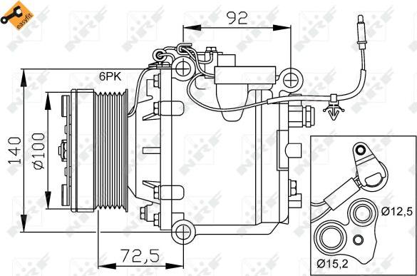 NRF 32165 - Compressor, air conditioning www.parts5.com