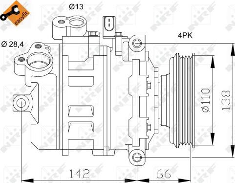 NRF 32106 - Compresor, climatizare www.parts5.com