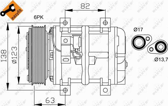 NRF 32112 - Kompressor,kliimaseade www.parts5.com