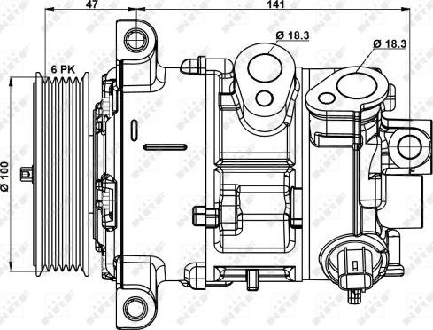 NRF 32882 - Kompresor, klimatyzacja www.parts5.com