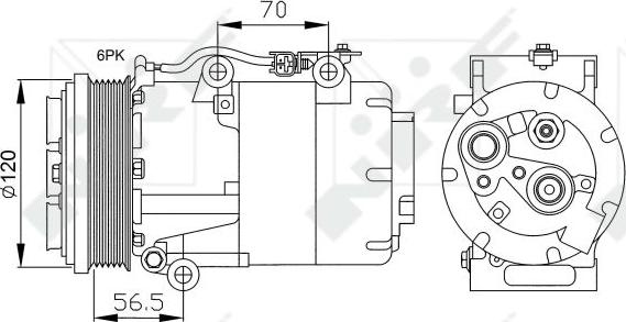 NRF 32250 - Compresor, aire acondicionado www.parts5.com