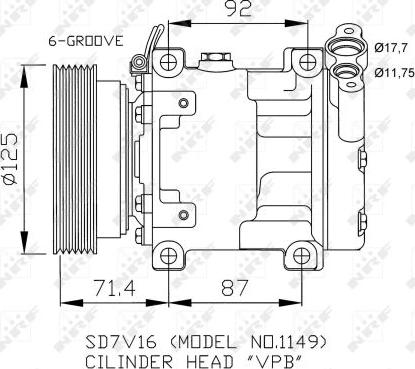 NRF 32267 - Kompresör, klima sistemi www.parts5.com