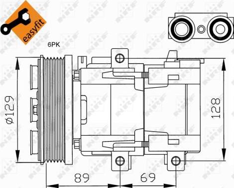 NRF 32212 - Kompresor, klima-uređaj www.parts5.com