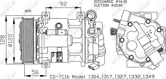 NRF 32239 - Compresor, climatizare www.parts5.com