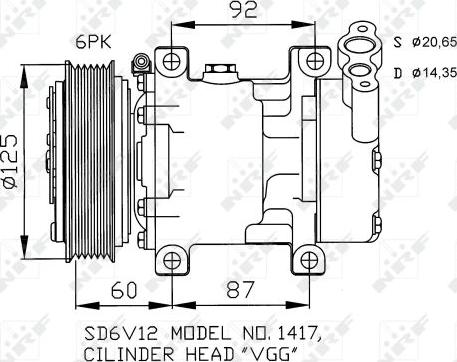 NRF 32235 - Kompresor, klima-uređaj www.parts5.com