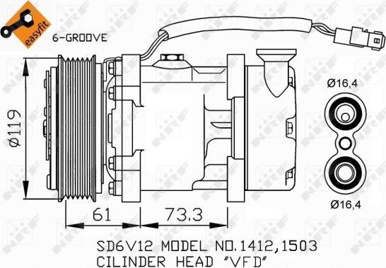 NRF 32275 - Kompresor, klimatizace www.parts5.com