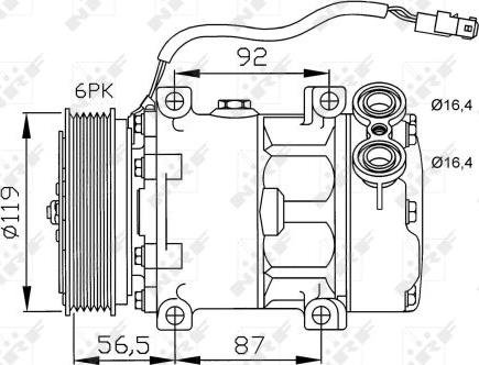 NRF 32278 - Compressor, air conditioning www.parts5.com