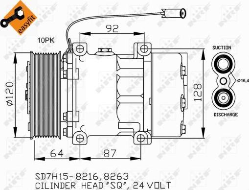 NRF 32709 - Kompresor, klimatyzacja www.parts5.com