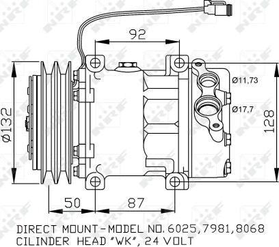 NRF 32704 - Kompresor klimatizácie www.parts5.com