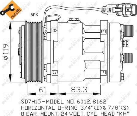 NRF 32707 - Kompresor, klima-uređaj www.parts5.com