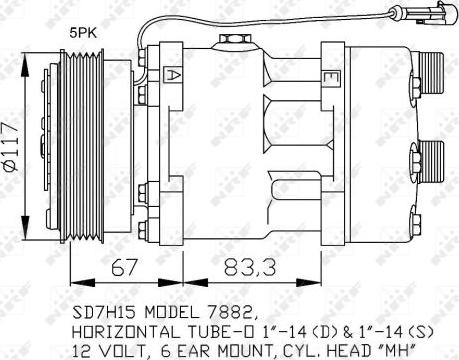 NRF 32779 - Kompresor klimatizácie www.parts5.com