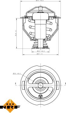 NRF 725090 - Termostat, środek chłodzący www.parts5.com