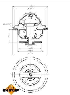 NRF 725047 - Termostat chladenia www.parts5.com