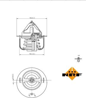 NRF 725054 - Termostat, środek chłodzący www.parts5.com