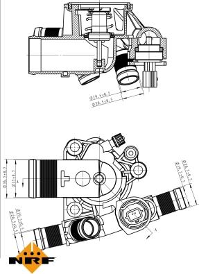 NRF 725051 - Термостат, охлаждающая жидкость www.parts5.com