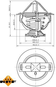 NRF 725060 - Thermostat, coolant www.parts5.com