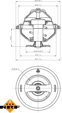 NRF 725063 - Thermostat d'eau www.parts5.com