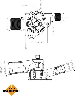 NRF 725009 - Термостат, охлаждающая жидкость www.parts5.com