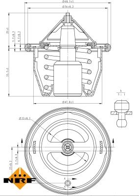 NRF 725012 - Termostat,lichid racire parts5.com