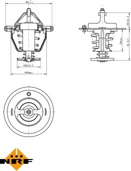 NRF 725087 - Thermostat, coolant www.parts5.com