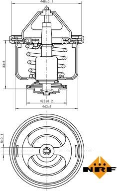 NRF 725026 - Termostato, refrigerante parts5.com