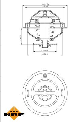 NRF 725075 - Termostato, refrigerante www.parts5.com