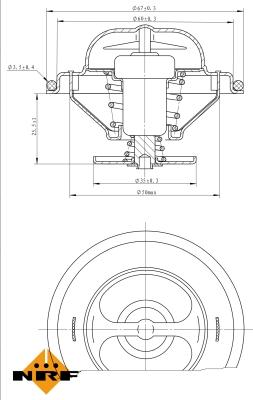 NRF 725071 - Termostat,lichid racire www.parts5.com