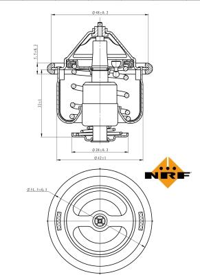 NRF 725190 - Termostaatti, jäähdytysneste www.parts5.com