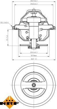 NRF 725197 - Termostat, hladilno sredstvo www.parts5.com