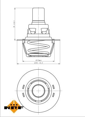 NRF 725141 - Thermostat, Kühlmittel www.parts5.com