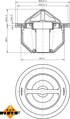 NRF 725168 - Thermostat, coolant www.parts5.com