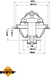 NRF 725162 - Thermostat, coolant www.parts5.com